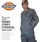 【Dickies】ディッキーズ 長袖 カバーオール つなぎ LONG SLEEVE COVERALLS 「FISHER STRIPE」「4897」