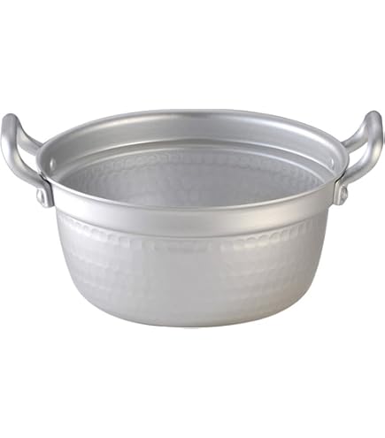 Amazon｜鍛金工房WESTSIDE33 京都の名工 寺地茂 作 アルミ段付鍋 鎚目