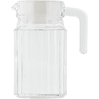 ベストコ ガラス ピッチャー 0.5L ホワイト ND-2355 クアドロピッチャー