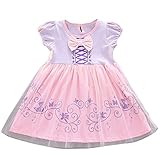 Plus Nao(プラスナオ) 子供用 ワンピース 半袖 コスチューム 衣装 プリンセス 女王 リボン 子供 キッズ ベビー 女の子 ハロウィン 可愛い ピンク 90