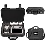DJI Mini 4 Pro/Mini 3 Pro/Mini 3 対応 収納ケース 防水ハードシェル DJI RC2/RC/N1/N2 送信機 用 キャリングケース ショルダーストラップ付き
