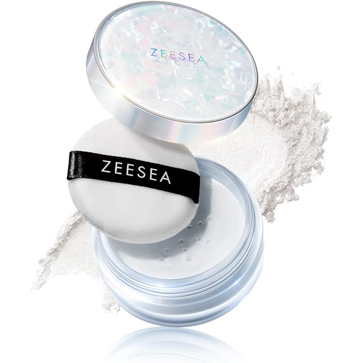 Amazon | ZEESEAフェザーライトルースパウダ― 透明感アップ テカリを