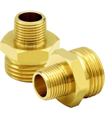 Female NPT Brass Reducing Coupling 3/4 To 3/8 NPT Female