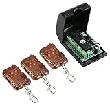 walmeckワイヤレスリモートコントロールスイッチスマートホーム433 MHz RF DC 12 V 4 CHリレー受信機送信機