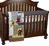 Cotton Tale Designs Front Crib Rail Cover Up Set, Pirates Cove by Cotton Tale Designs