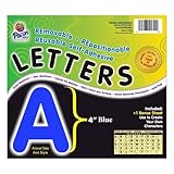 Pacon自己粘着リムーバブルLetters – 78 Character – x 4 " – ブルー
