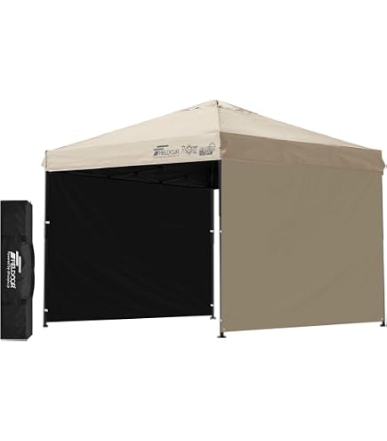 Amazon | FIELDOOR 【完全遮光】 ワンタッチタープテント 【4点ロック