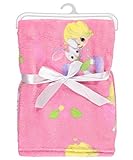 Precious Moments Bunny Hugs Plush Blanket - pink one size [並行輸入品]