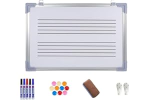 Marysea 五線譜ボード 五線ホワイトボード マグネット 音楽教育 ミュージカル 壁掛け 消去可能 ピアノ スタッフ ミュージシャン 教室用品