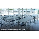 アール・エフ・ヤマカワ:【SET】折りたたみテーブル＆イスセット ホワイト×グリーン SFT-1845W-CF104-2