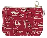 MAPTOTE ジップポーチ Los Angeles Red