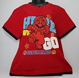 スーパーマリオ　Ｔシャツ(バンダイ） (１１０ＣＭ, レッド×ブラック)