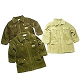 中綿入りのコーデュロイコート（濠Du)ベージュ（右）110cm