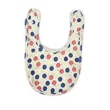 (ocean&ground)オーシャン＆グラウンド スタイ よだれかけ 1510727 APPLE DOT ベビー 新生児 赤ちゃん お食事用エプロン コットン 女の子 男の子