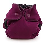 Ecoposh OBV Newborn Fitted Cloth Diaper, Boysenberry by Kanga Care