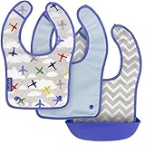 Kushies（クーシーズ） silisnap スタイとしても使える　 コンパクト お食事エプロン (B01 Boy)