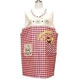 アンパンマン 左サイドボタン かぶりエプロン A02920-43 レッド