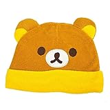 リラックマ ニットキャップ 表面はパイル・裏面は綿素材です。R05503 (頭囲：42-44cm, リラックマ(36))