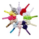 Domybestベビー ヘアバンド リボン　蝶結び　キッズ 子供 カチューシャ 髪飾り ヘアアクセサリー　女の子 新生児 赤ちゃん 出産祝い 内祝い お宮参り 誕生日 100日記念 こどもの日 記念撮