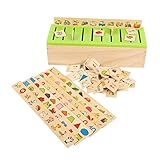 Domybest 88pcs パズル 木製パズル 子供おもちゃ 木のおもちゃ 知育玩具 木製 玩具 3歳以上 カラフル 視覚刺激 お祝い ギフト 記念日 誕生日