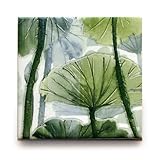 【B'stile】水彩画のような淡い色合いのタイル「AGATA - アガタ (デザインタイプ)」（陶器質｜107mm角｜屋内壁用）1枚