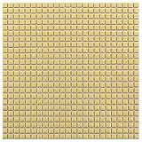 10mm角モザイクタイル【レギュラーカラー】タイルの表面が見えて施工しやすい裏ネット張り 24×24列シート ライトイエロー【NET-10k-04】