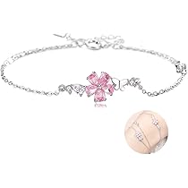 Amazon | FH.bird 桜 ブレスレット レディース 蝶々 シルバー925