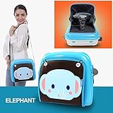 GrowRightポータブルプラスチックの多機能ベビー幼児旅行ブースターシート&おむつバッグストレージケース MWG-C328