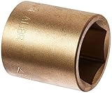 Ampco Safety Tools SS-3/8D23MM Socket Standard Non-Sparking Non-Magnetic Corrosion Resistant 3/8 Dri