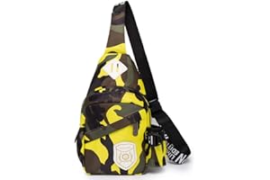 [オネスティーマウス] おしゃれ キッズ 子供用 迷彩柄 ワンショルダーバッグ ボディバッグ 斜めがけ リュック バック ぶた鼻 男の子 女の子