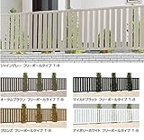 LIXIL TOEX　ハイミレーヌR4型　フリーポールタイプ用　本体　T-6　【リクシル】　【アルミフェンス　柵】 　オータムブラウン