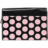 【PUレザー】【大容量】エフエルクローバー　ジャバラ式母子手帳ケース　ピンクドット