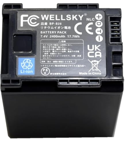 Amazon | NinoLIte BP-828 対応バッテリー キャノン Ivis GX10/ HF G40