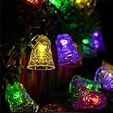 Tueenhuge Fairy Led LightsSolar Powered Waterproof 20 LED Bell String Light Outdoor for Garden Light