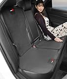 【タイプR 専用】車 シートカバー Type R 新型 シビック タイプR fl5 アクセサリー 内装パーツ、柔い レザー シートクッション 薄くて軽い 通気性に優れ、防汚座席カバー 運転席 助手席 後部座席 車 座布団 シートの換気と加熱機能は影響しません ブラック カー用品 便利グッズ (3枚 後部座席用)