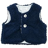 《秋冬春対応》(日本製) Pample Mousse(パンプルムース) 表ボア裏天竺水玉ベスト S(70cm~80cm)/NB NO.DP-74101