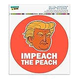 ドナルドトランプおかしいピーチを奪う自動車用車窓ロッカーサークルバンパーステッカー