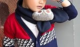 CANIS キッズ こども かわいい マクロウさん 秋 冬 あったか ファッション おしゃれ マフラー (ブルー)