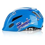 Shinmax子供ヘルメット,ledライト付き　s m l xlサイズ調整可能 幼児 キッズ 小学生 こども用 超軽量 自転車 スケートボードキックボード、インラインスケート、BMX、MTBなど適用 