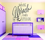 デザインwith Vinyl Rad 729 2 such a big miracle in such a little girlベビー寝室引用壁デカール 20 x 30" RAD 729 3 1