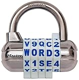 Master Lock 【正規輸入品】 ワード可変式南京錠 ホワイト 1534DWHT