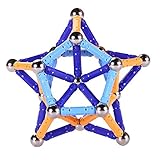 100ピース磁気建物スティックConstructionブロック教育Stacking Gameマグネットスティック構築