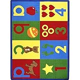 Joy Carpets Kid Essentials Infants & Toddlers Basics Rug Bold 10'9 x 13'2 [並行輸入品]