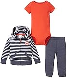 カーターズ carter's アパレル baby line パーカー ロンパース パンツ セット ボーダー レッド ネイビー 121G081 【並行輸入品】 9ヶ月