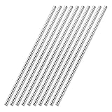 uxcell ラウンドバー 旋盤丸棒 旋盤バー DIYクラフト用 304ステンレス鋼 5mm x 300mm 10個入り