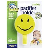Baby Buddy スマイリーおしゃぶりホルダー スマイリーのクリップを洋服に、もう片方のクリップをおしゃぶり、ガラガラ、おもちゃなどにはさむだけ 4ヶ月以上の赤ちゃん用 男の子にも女の子にも使える