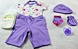 Reborn人形OOAKベビー女の子Onesieパンツ衣装帽子ミトンソックスModified PUTTYおしゃぶりおむつバタフライセット