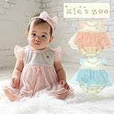 【子供服】 kids zoo (キッズズー) ハートチュールオール・ロンパース 70cm，80cm W26726
