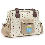 Pink Lining Yummy Mummy Tulips and Forget Me Not Changing Bags by Pink Lining