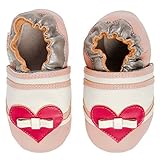 モモ ベビー 乳児/幼児用ピンク ハート ソフト ソールレザーシューズ ネイビー 18-24 ヶ月/米国幼児用サイズ6-7 M (インポート)